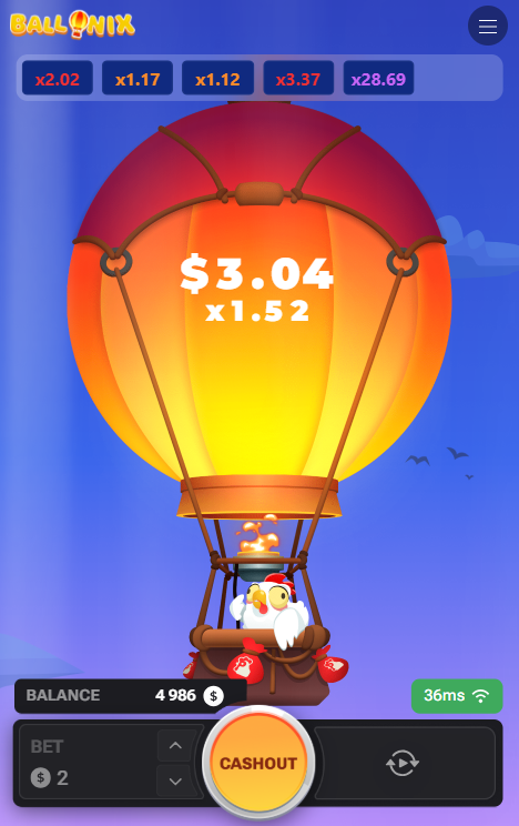 BalloniX nárazová hra